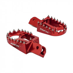 Repose-pieds RFX Pro Series aluminium CNC - rouge - Dr Rider