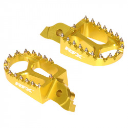 Repose-pieds RFX Pro Series aluminium CNC - jaune - Dr Rider