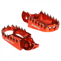 Repose-pieds RFX Pro Series aluminium CNC - orange - Dr Rider
