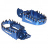 Repose-pieds RFX Pro Series aluminium CNC - bleu - Dr Rider