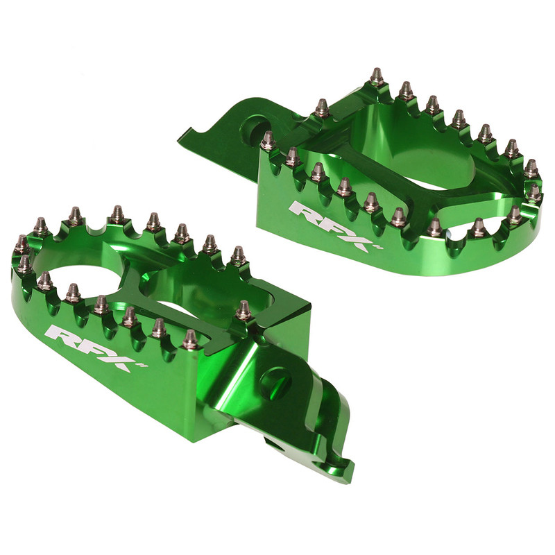 Repose-pieds RFX Pro Series aluminium CNC - vert - Dr Rider