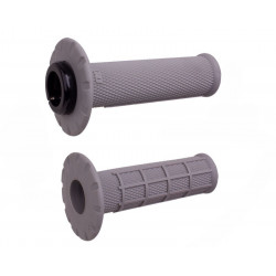 Revêtements universels ODI Lock-On semi-gaufré - gris/argent - Dr Rider