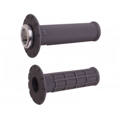 Revêtements universels ODI Lock-On semi-gaufré - graphite/argent - Dr Rider