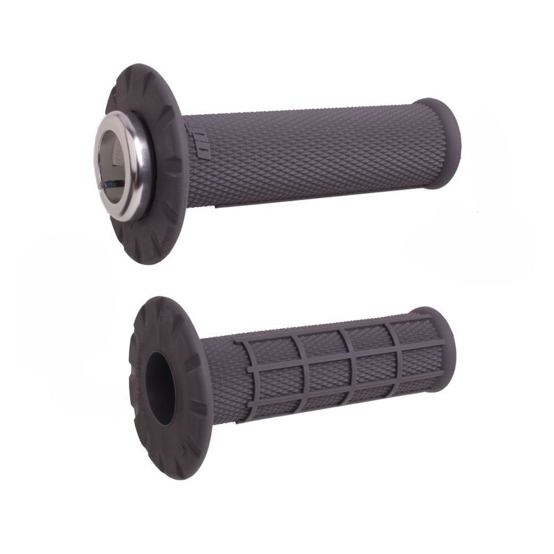 Revêtements universels ODI Lock-On semi-gaufré - graphite/argent - Dr Rider