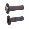 Revêtements universels ODI Lock-On semi-gaufré - graphite/argent - Dr Rider