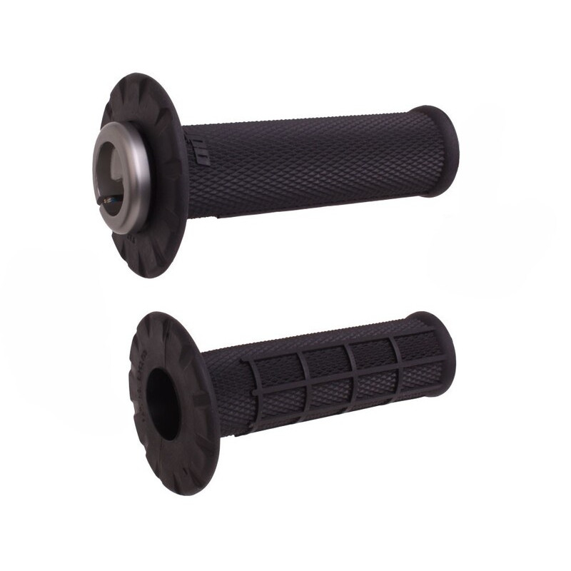 Revêtements universels ODI Lock-On semi-gaufré - noir/noir - Dr Rider