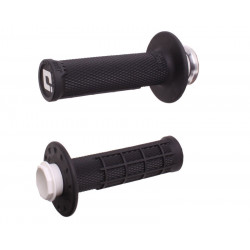 Revêtements ODI Micro-X Lock-On semi-gaufré - noir/argent - Dr Rider