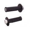 Revêtements ODI Micro-X Lock-On semi-gaufré - noir/argent - Dr Rider