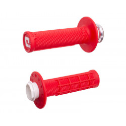 Revêtements ODI Micro-X Lock-On semi-gaufré - rouge/noir - Dr Rider