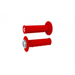 Rêvetements ODI ATV v2.1 Lock-On semi-gaufré - rouge/noir - Dr Rider