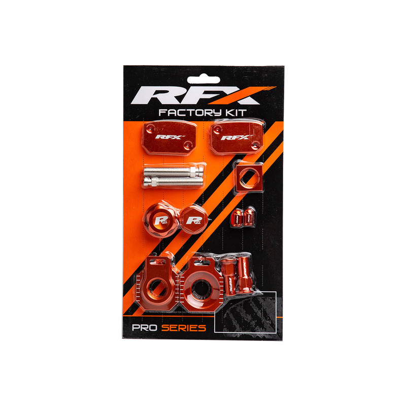 Kit d'habillage anodisé RFX Factory - orange - Dr Rider
