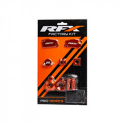 Kit d'habillage anodisé RFX Factory - bleu - Dr Rider