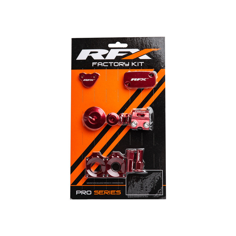 Kit d'habillage anodisé RFX Factory - rouge - Dr Rider