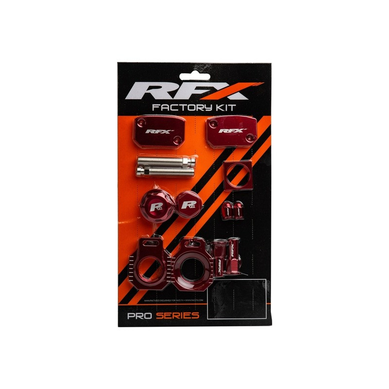 Kit d'habillage anodisé RFX Factory - rouge - Dr Rider