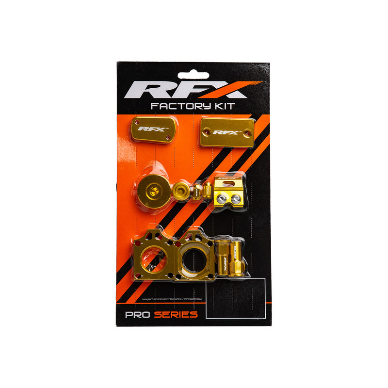 Kit d'habillage anodisé RFX Factory - jaune - Dr Rider