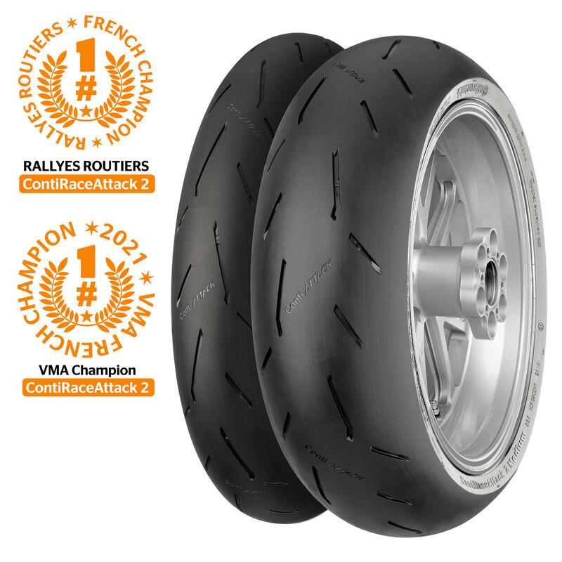 Pneu CONTINENTAL CONTIRACEATTACK 2 MED 190/55 ZR 17 M/C 75W TL - Dr Rider