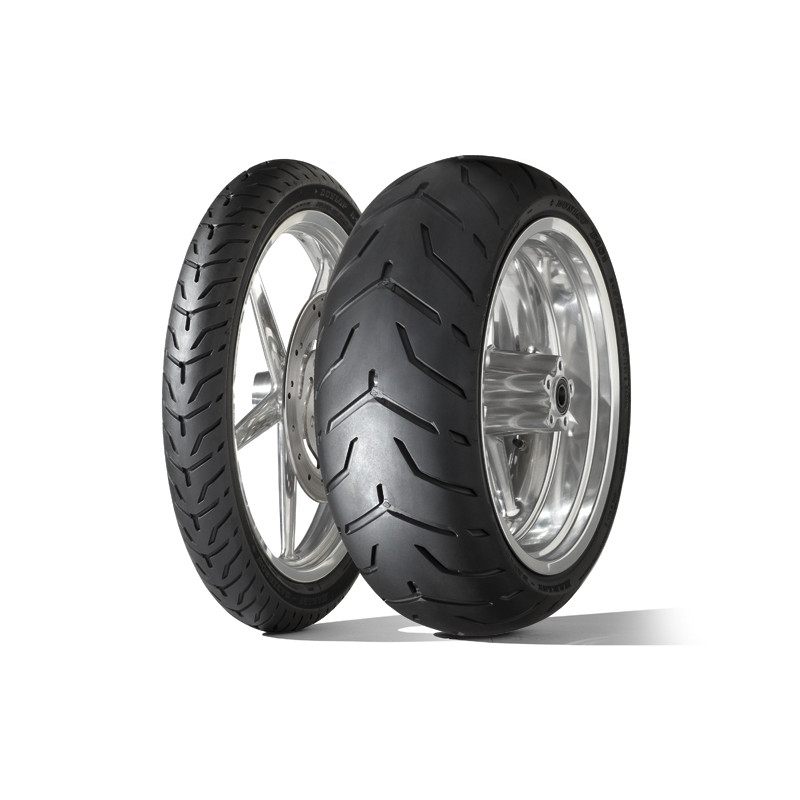 Pneu DUNLOP D408 F SW (HARLEY-D) Flancs Blancs Fins 130/80 B 17 M/C 65H TL - Dr Rider