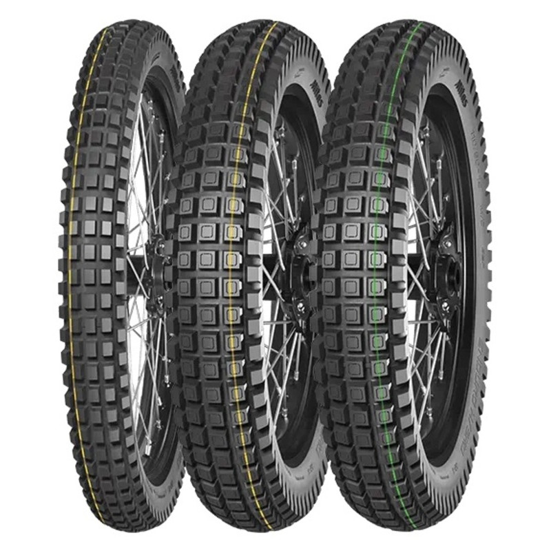 Pneu MITAS ENDURO HYBRID 120/100-18 (4.00-18) 68P TL/TT SUPER LIGHT GREEN M+S - Dr Rider