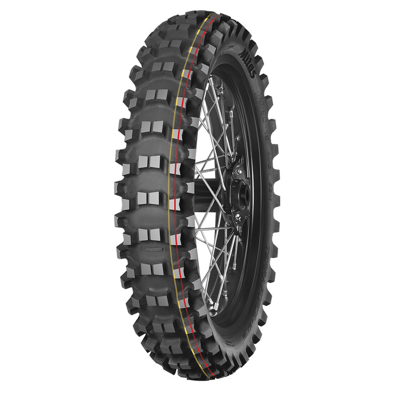 Pneu MITAS TERRA FORCE-MX SM 70/100-10 (2.50-10) 41M TT SOFT MEDIUM TERRAIN RED YELLOW NHS - Dr Rider
