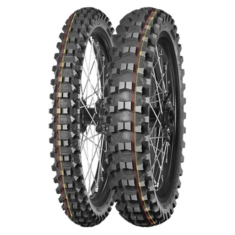 Pneu MITAS TERRA FORCE-MX SM 100/90-19 NHS 57M TT SOFT TO MEDIUM RED YELLOW - Dr Rider