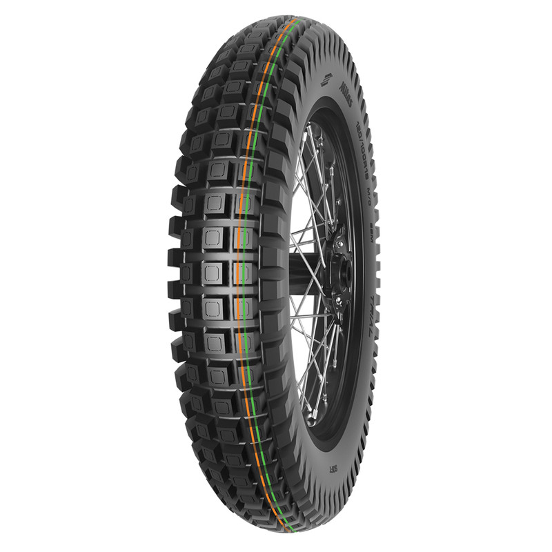 Pneu MITAS TRIAL X-PRO 120/100R18 68M TL/TT SUPER SOFT ORANGE GREEN - Dr Rider
