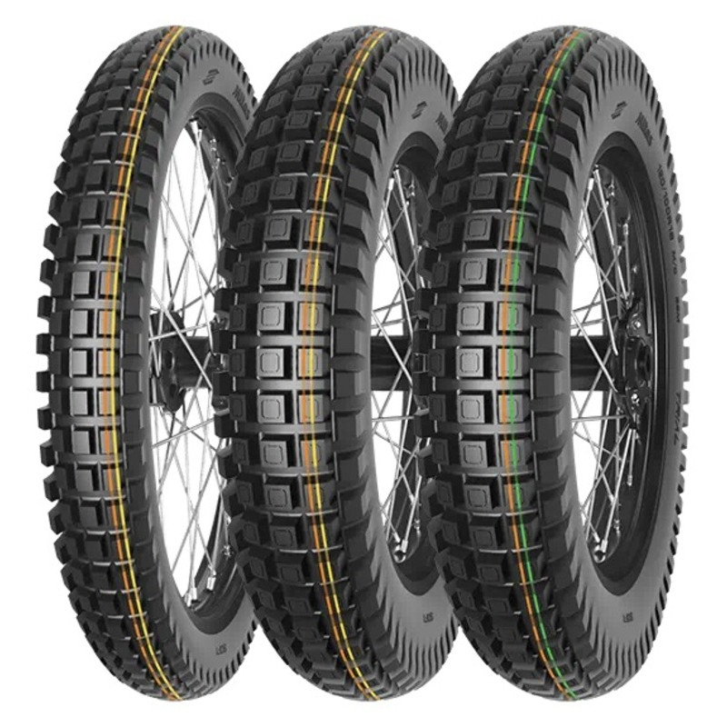 Pneu MITAS TRIAL 120/100 R 18 68M TL/TT SOFT ORANGE YELLOW - Dr Rider