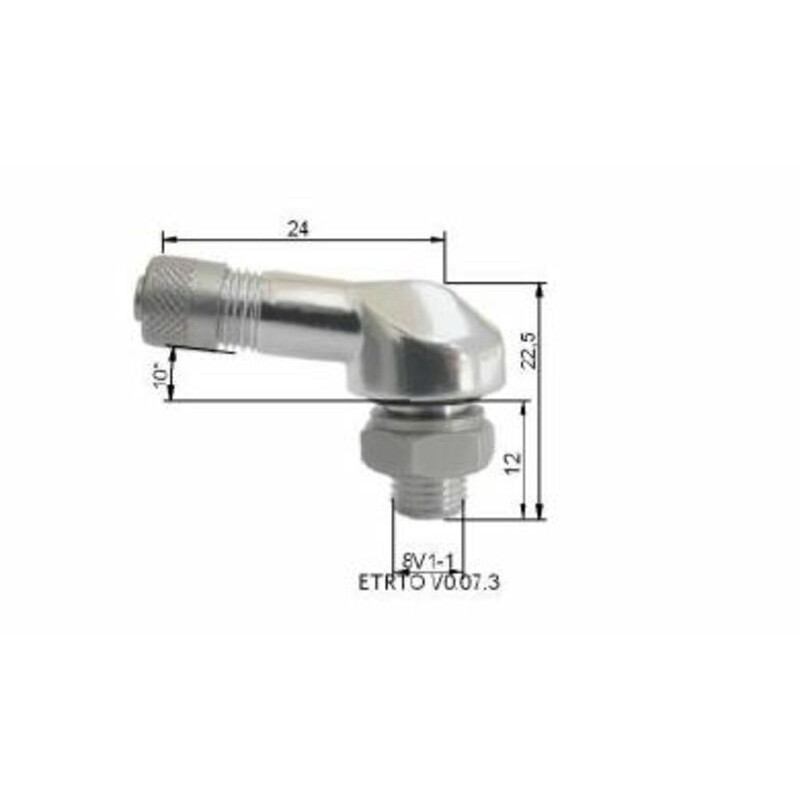 Valve pneumatique alu BIHR Ø8,5mm - x10 - Dr Rider