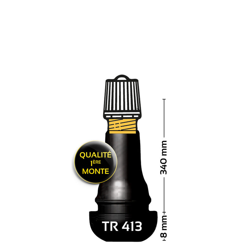 Valves droites caoutchoutées BIHR TR413 - 100 pièces - Dr Rider