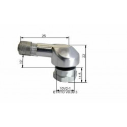 Valve pneumatique alu BIHR Ø11,5mm - x10 - Dr Rider