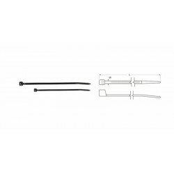 Colliers nylon BIHR 4,6x100mm noir 100 pièces - Dr Rider