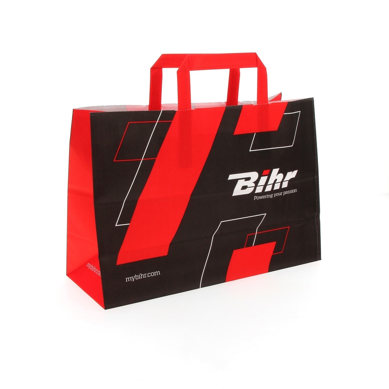 Sac en papier BIHR noir 32x22+12cm - Dr Rider