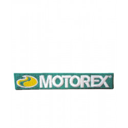 Badge MOTOREX tissu 90 x 55mm vert - Dr Rider