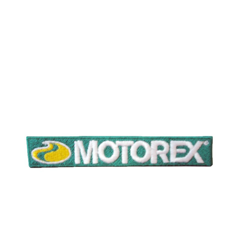 Badge MOTOREX tissu 90 x 55mm vert - Dr Rider