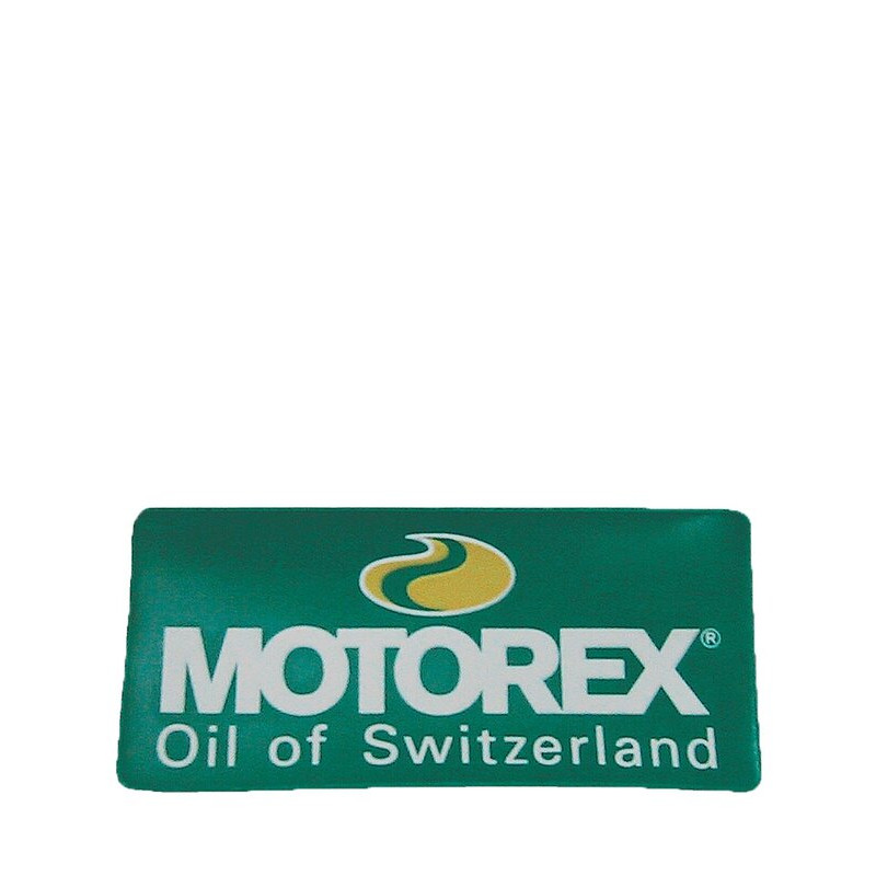 Badge MOTOREX plastique 120 x 55mm vert - Dr Rider
