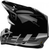 Casque BELL Moto-9 Mips - Louver Gloss Black/White - Dr Rider