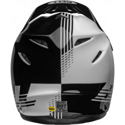 Casque BELL Moto-9 Mips - Louver Gloss Black/White - Dr Rider