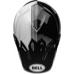 Casque BELL Moto-9 Mips - Louver Gloss Black/White - Dr Rider