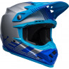 Casque BELL Moto-9 Mips - Louver Gloss Gray/Blue - Dr Rider