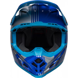 Casque BELL Moto-9 Mips - Louver Gloss Gray/Blue - Dr Rider