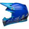Casque BELL Moto-9 Mips - Louver Gloss Gray/Blue - Dr Rider