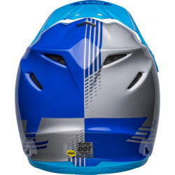Casque BELL Moto-9 Mips - Louver Gloss Gray/Blue - Dr Rider