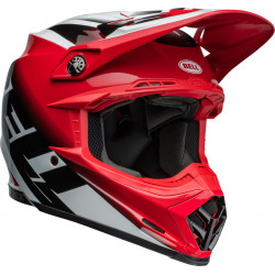 Casque BELL Moto-9S Flex - Rail Gloss Red/White - Dr Rider