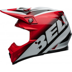 Casque BELL Moto-9S Flex - Rail Gloss Red/White - Dr Rider