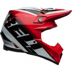 Casque BELL Moto-9S Flex - Rail Gloss Red/White - Dr Rider