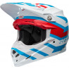 Casque BELL Moto-9S Flex - Banshee Gloss White/Red - Dr Rider