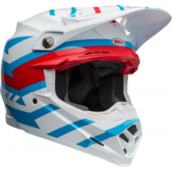 Casque BELL Moto-9S Flex - Banshee Gloss White/Red - Dr Rider