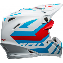 Casque BELL Moto-9S Flex - Banshee Gloss White/Red - Dr Rider
