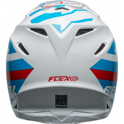 Casque BELL Moto-9S Flex - Banshee Gloss White/Red - Dr Rider