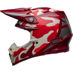 Casque BELL Moto-9S Flex - Ferrandis Méchant Gloss Red/Silver - Dr Rider