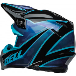 Casque BELL Moto-9S Flex - Sprite Gloss Black/Blue - Dr Rider